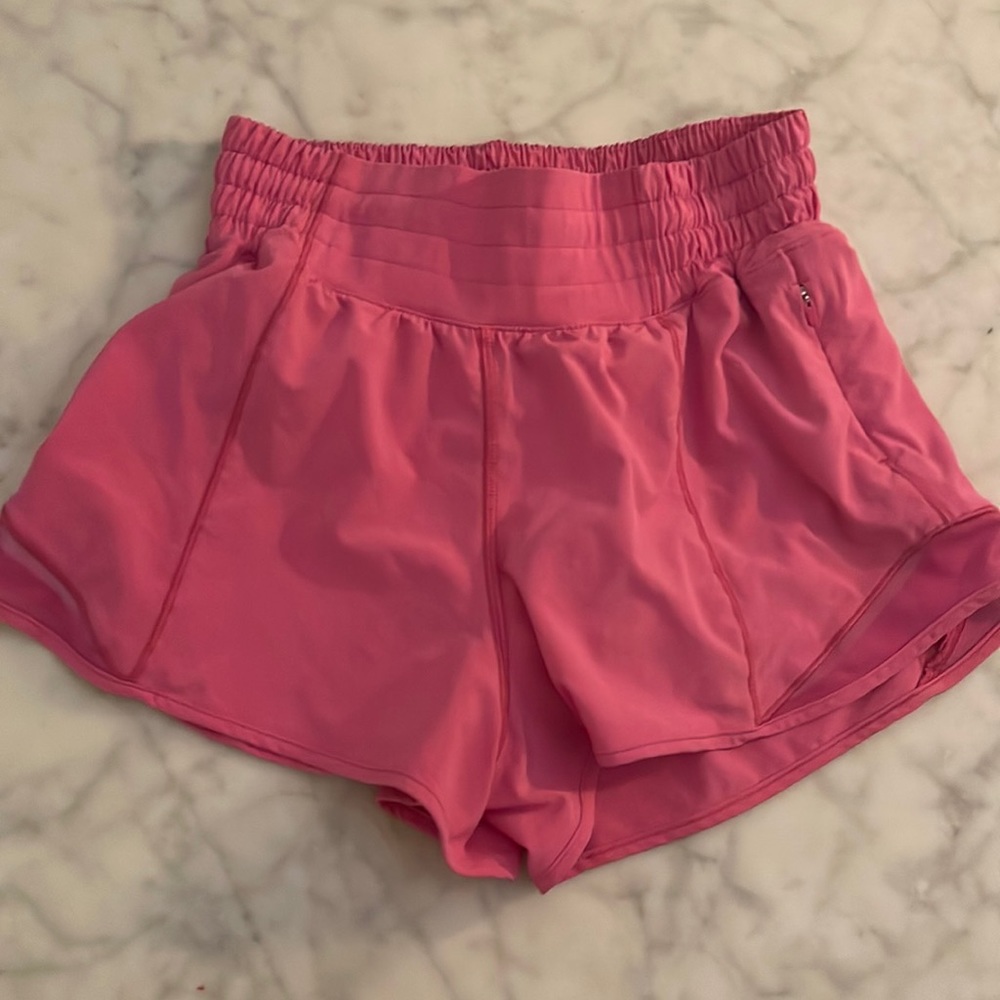 Brand new Lululemon Sonic Pink Shorts Size 2